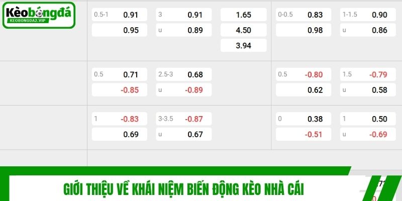 Biến Động Kèo Nhà Cái Là Gì Và Những Thông Tin Bạn Cần Biết 2 Giới thiệu về khái niệm biến động kèo nhà cái